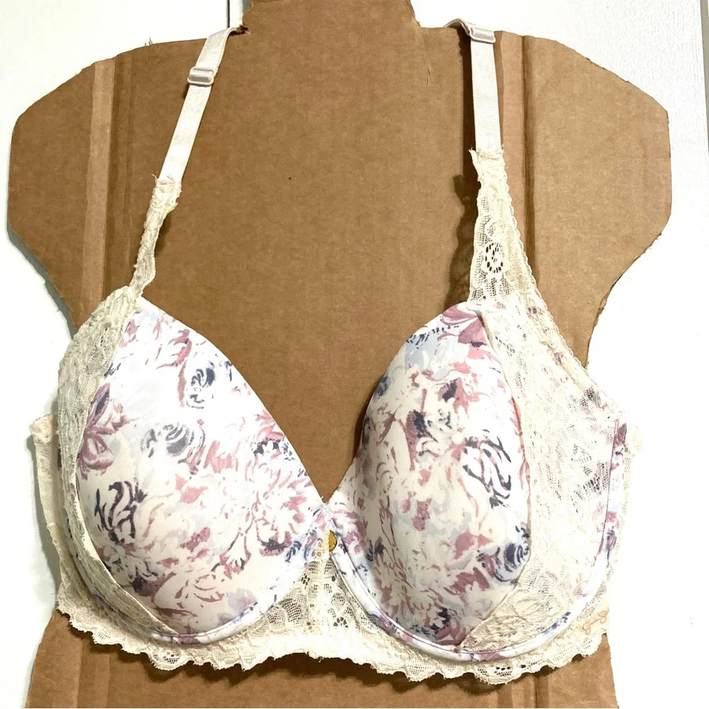 Floral Racerback Padded Sexy Lacey Bra 40D  SIZE: 40D by Jessica Simpson